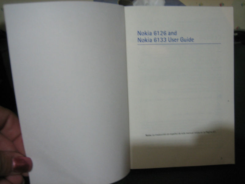 Nokia 6126/6133b User Guide