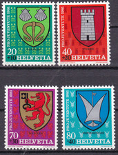 Schweiz 1981,  1210-13, MNH **,  &bdquo;Pro Juventute&ldquo;: Gemeindewappen