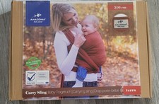 Tragetuch für Neugeborene Baby 510cm von Amazonas Weinrot Neuwertig