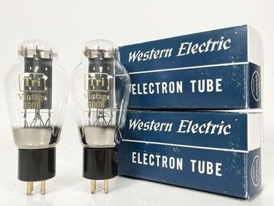 Tri (Triode) 300B Vacuum Tube Pair Strong Matched Test 72/72 Japan Brand Vintage