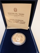Moneta celebrativa argento "PRESIDENZA ITALIANA DELLA COMUNITA EUROPEA" (1990)