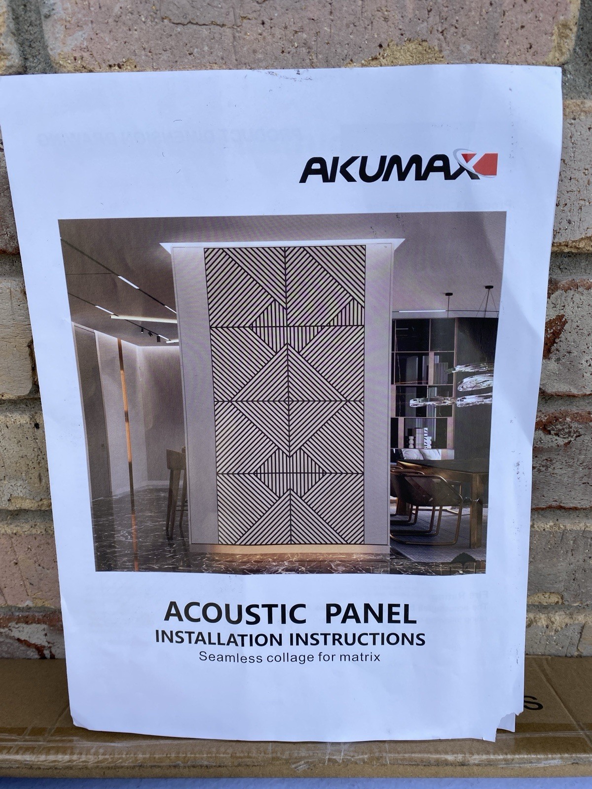 AKUMAX 8-pack Acoustic Panel Soundproof Large 600mm x 600mm + instructions