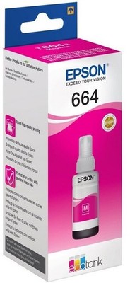 ORIGINAL EPSON 664 ECOTANK NACHFÜLL TINTE MAGENTA - C13T66434A - MHD 2024