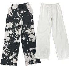 H&M Divided Sweatpants Jogger Pants LOT of 2 Unisex Small Sportswear Wide Leg