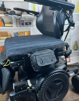 Canvas Saddle Bag for Permobil Power Wheelchairs - Storage Solution