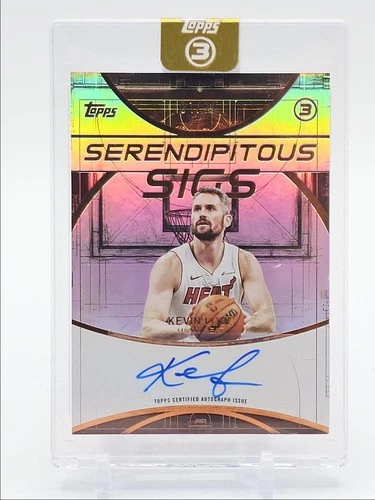 KEVIN LOVE 2025-26 TOPPS 3 SERENDIPITOUS SIGS BRONZE HEAT AUTO 01/25 Q3668