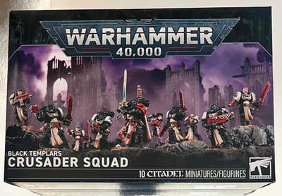 Warhammer 40,000 Black Templars: Crusader Squad 55-45 Factory Sealed New