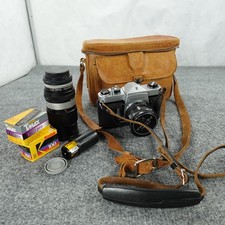 Honeywell Pentax Spotmatic 35mm SLR Film Camera Kit Super Takumar 55mm Lens Bag