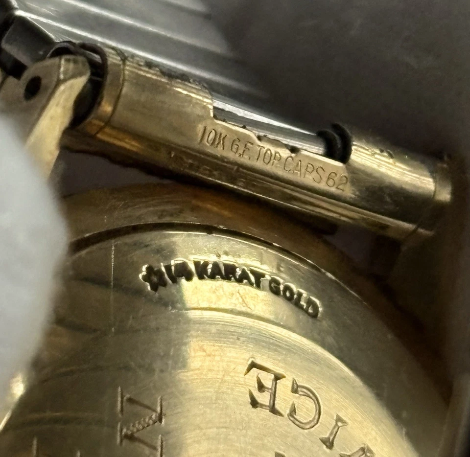 LORD ELGIN 14K Solid Gold Men’s WATCH Georgia-Pacific Employee Award VTG 1961 - Image 4 of 4