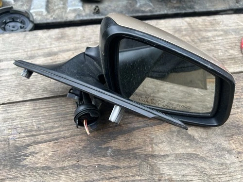 11-13 BMW F10 528i 535i 550i Right Side Rear View Door Mirror Tan OEM