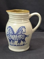Prestige Place Stoneware Zebra Pitcher Museum Of American Folk Art 6in Tall E401