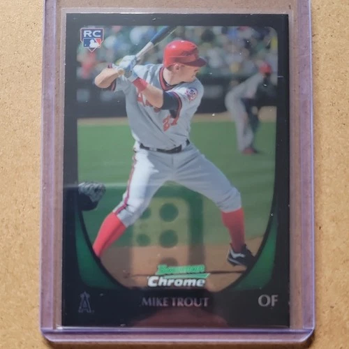 2011 Bowman Chrome Draft Mike Trout Rookie Card RC #101 Angels MLB Baseball