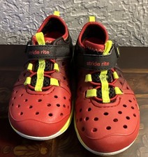 STRIDE RITE Made 2 Play Phibian Red Water Shoes Boys Size 6 Toddler