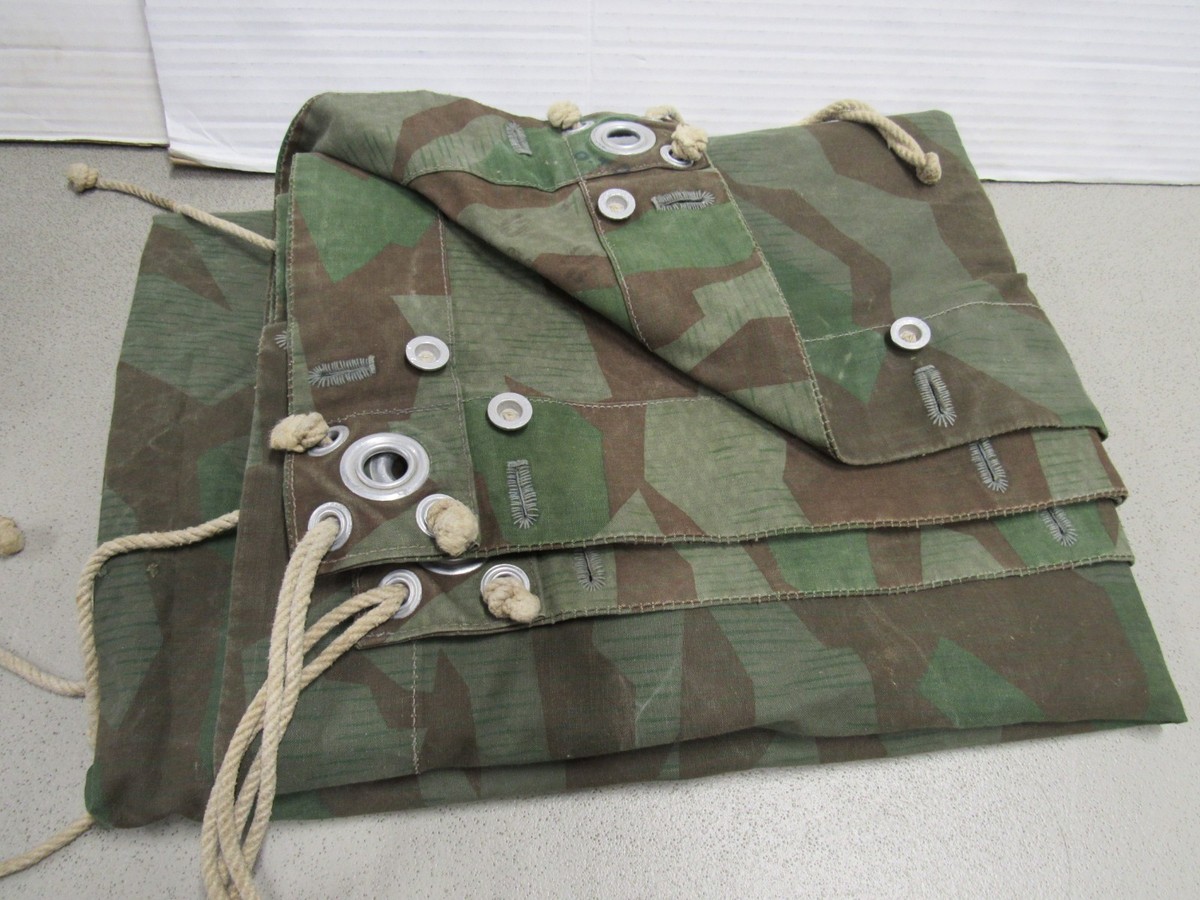 WW2 Swiss Splinter Camo Zeltbahn Shelter Half German Wehrmacht