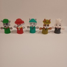 Paw Patrol Finger Puppets Bath Toy Set of 5, Nickelodeon, Nick Jr
