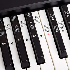 Piano Keyboard Sheet Music Stickers for 49 61 76 88 Keys Ebook Pi...