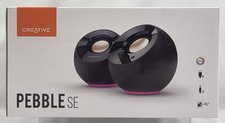 Creative Pebble SE Minimalist 2.0 RGB Computer Speakers USB-C 45 Drivers Black