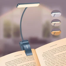 Rechargeable Book Light 19 LED 3 Color Temperatures 80H Runtime