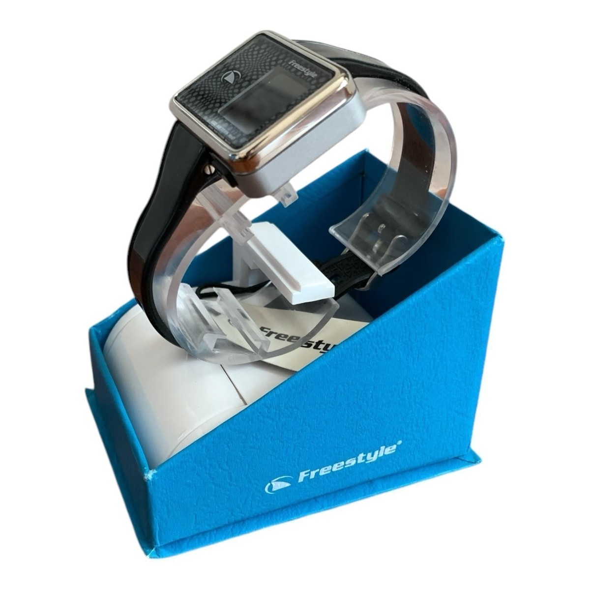 NIB FREESTYLE The Tetra Watch Black Rubber Wristband Unisex  display picture 1