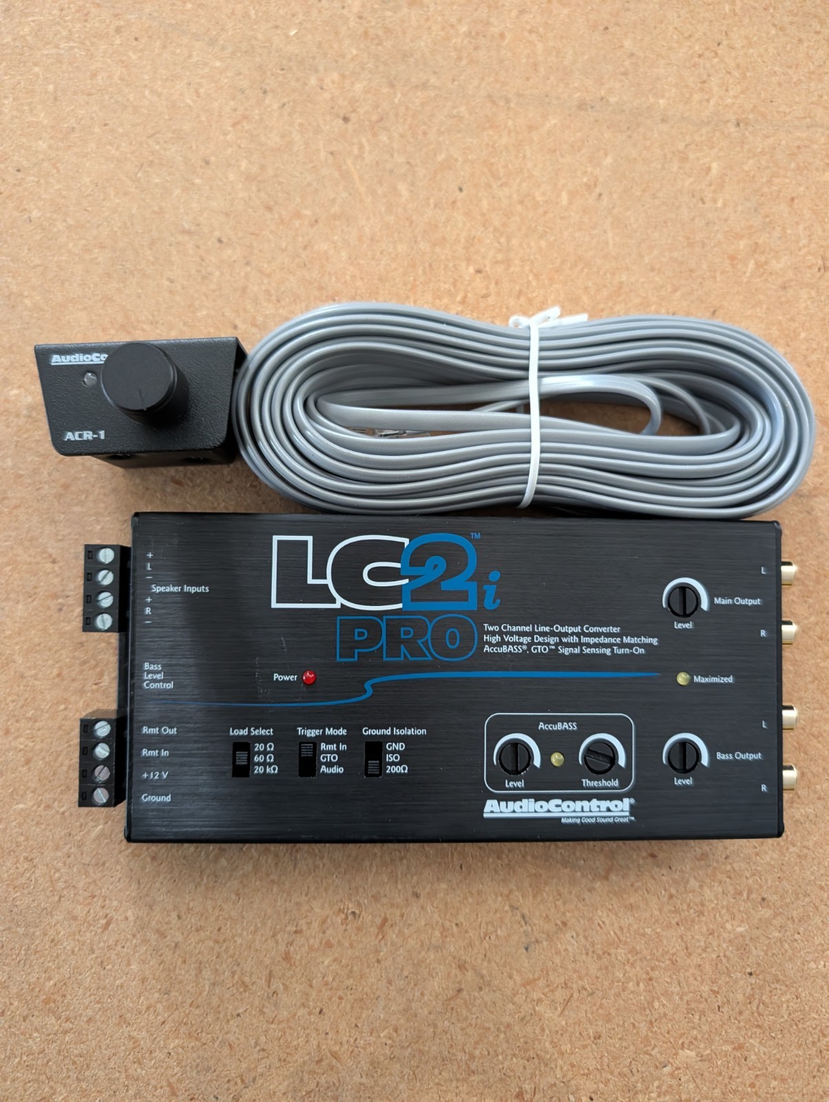 AudioControl LC2i PRO 2-Channel Active Line Output Converter Driver ACR-1 Knob