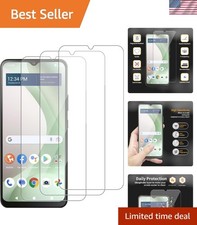 3-Pack HD Transparent Tempered Glass for Blu View 5 - Scratch Smudge Resistant