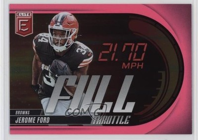 2025 Panini Donruss Elite Full Throttle Pink Jerome Ford #9 0o2b