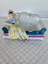 EHTF G NOV CO Couch Masked Lady Naughty Nodded Ashtray Excellent Cond No Fan