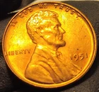 1951 P RD Lincoln Wheat Penny Cent! Uncirculated Beautiful Coin!