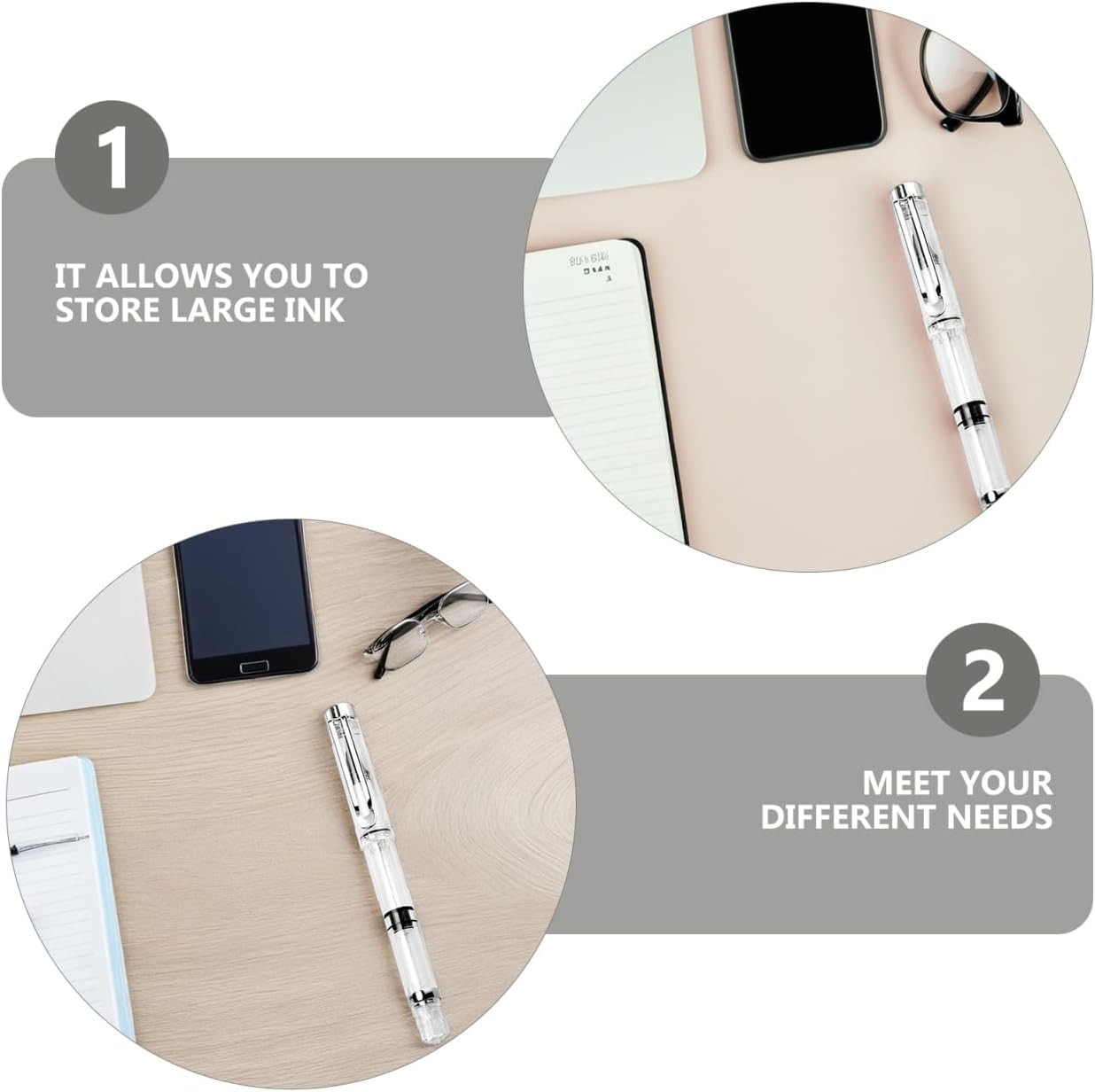 5Pcs Refillable Water Brush Pens Set – Flexible Nylon Tip for Watercolor, Cal...