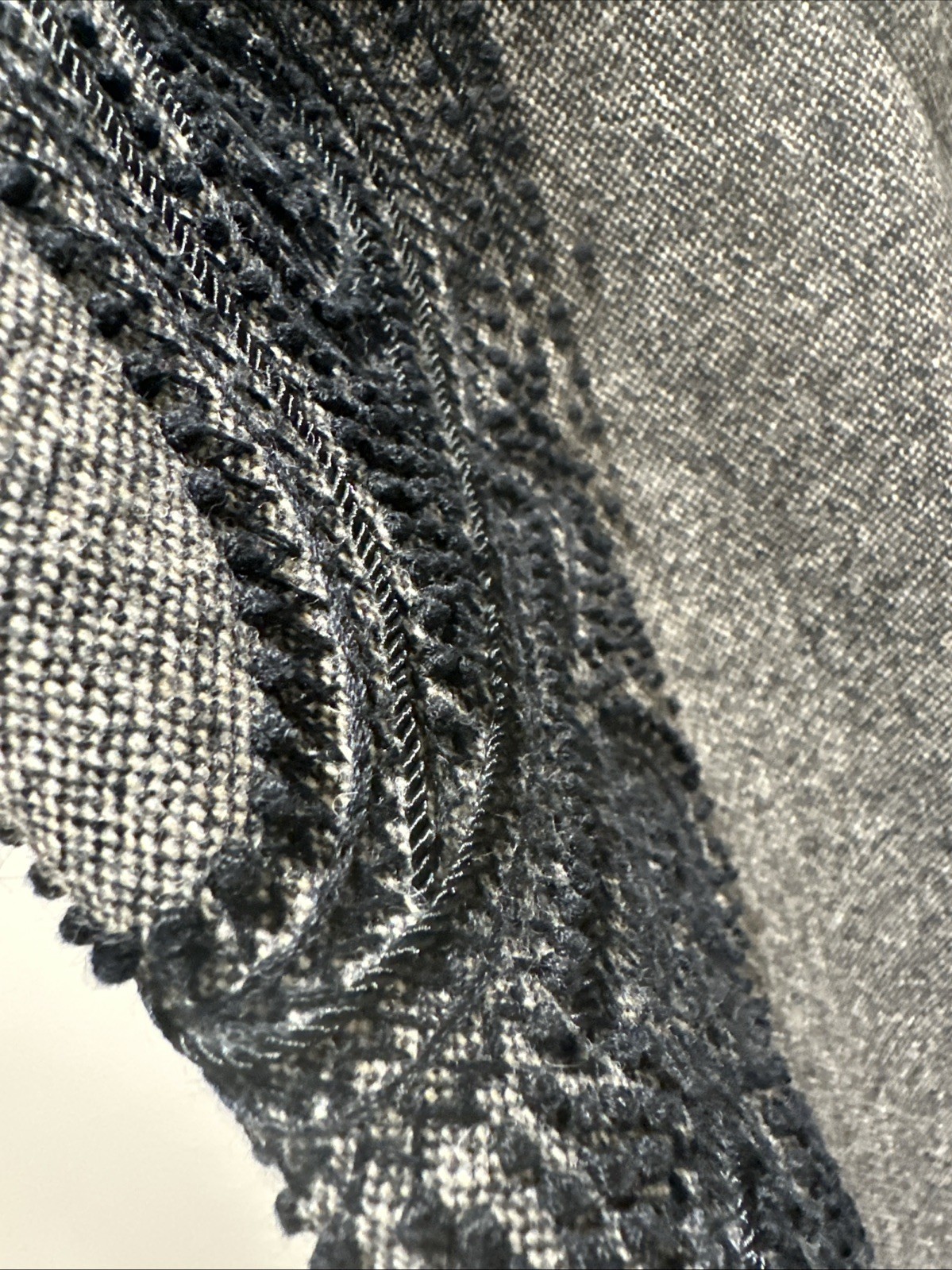 Barbara Bui Initials Wool Pants Gray Embroidered … - image 7