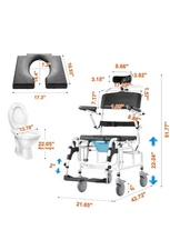 VEVOR Shower Wheelchair