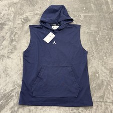 Jordan Hoodie Mens S Sleeveless Sport Shirt Dri-FIT HF9938-410 Nike Jumpman