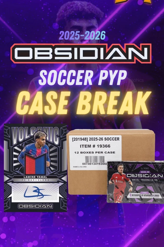 2026 Obsidian Soccer Hobby Case (12 boxes)