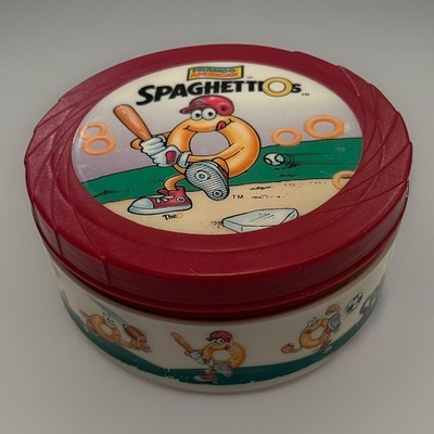 1999 Spaghettios Baseball Travel Bowl Insulated w/Lid Franco-American Soup NICE!