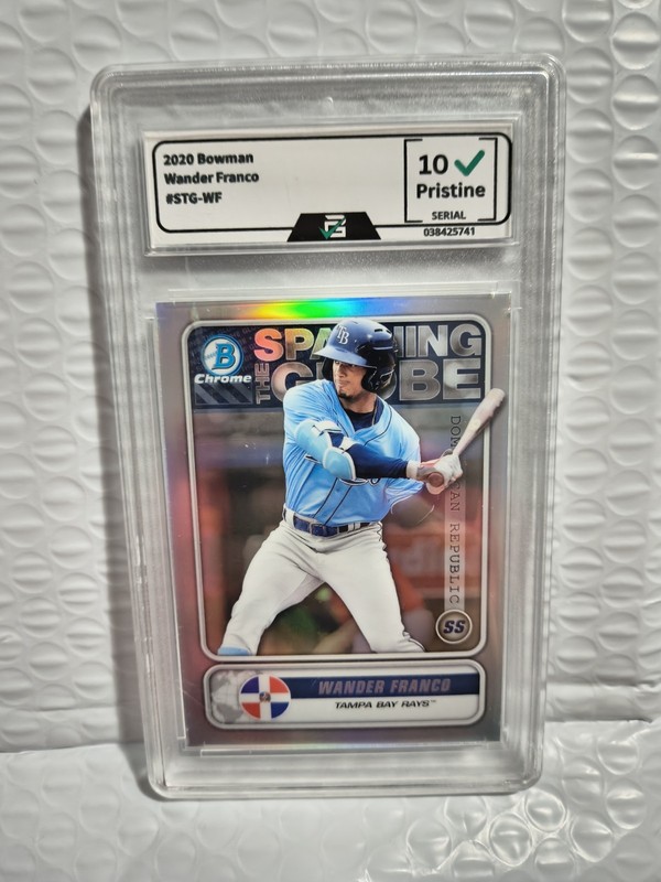 2020 Bowman Chrome Wander Franco Spanning Globe #STG-WF Prime 10 Rays RC