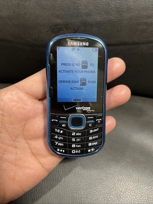 Samsung Intensity II 2 Cell Phone Verizon CDMA SCH-U460 Brilliant Blue 1xRTT