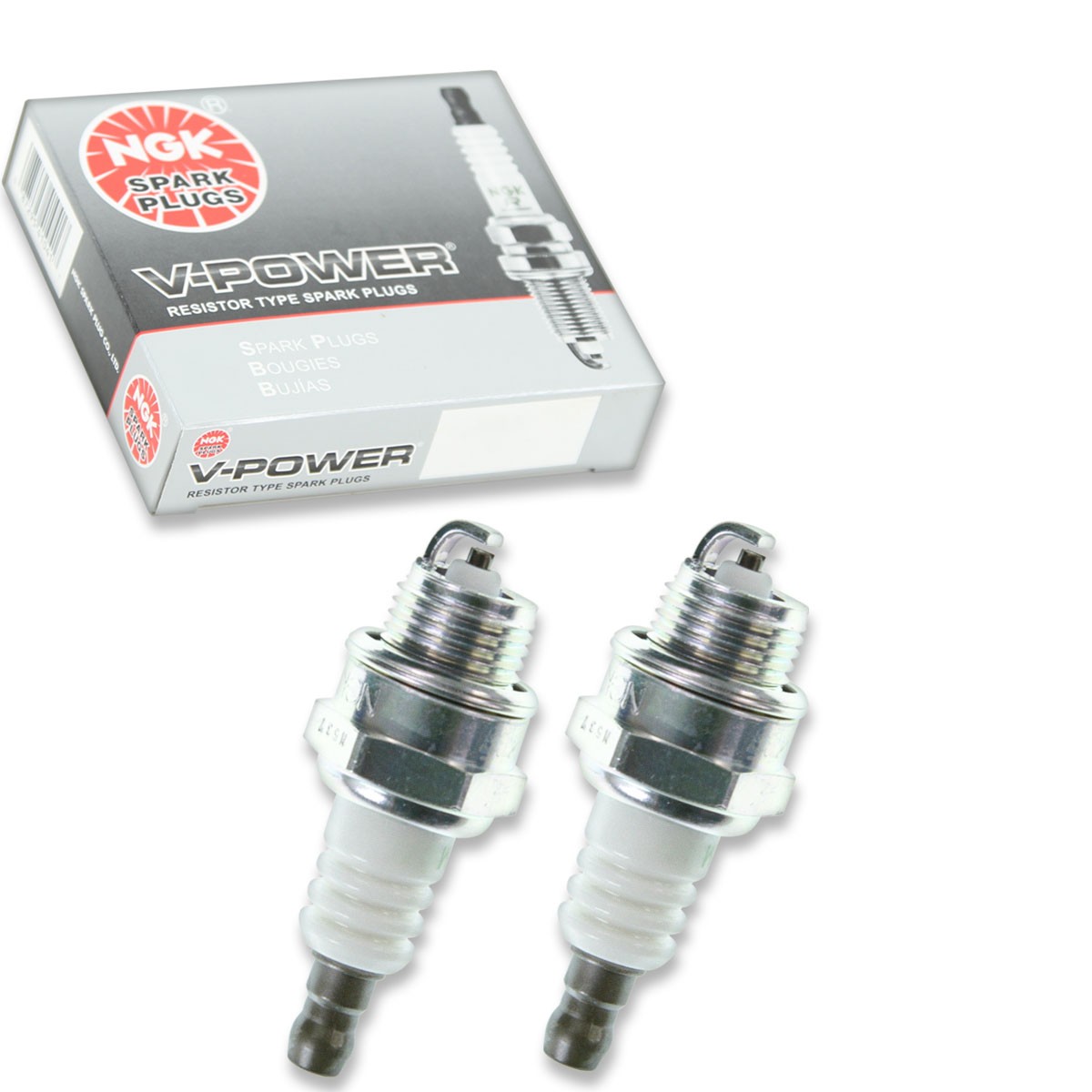 2 pc NGK 2218 BPMR8Y V-Power Spark Plugs for WSR4F W24MPR-U RCJ6Y L8RTF ra