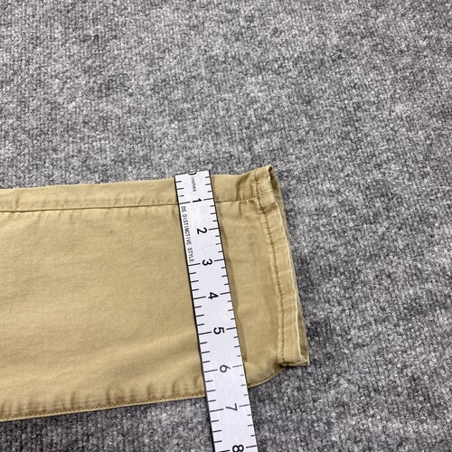 Spodnie męskie American Eagle Outfitters 29x34 beżowe wąskie proste khaki stretch - Zdjęcie 10 z 11