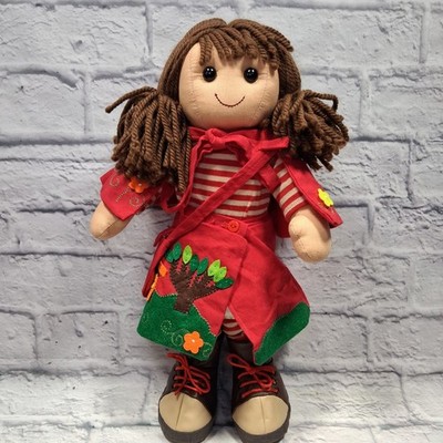 My Doll My Passport Italian Ecological Handmade Doll RARE Ragdoll Yarn Hair 16''