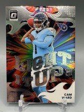 2025 Panini Donruss Optic #1 Cam Ward Light It Up Rookie RC Tennessee Titans