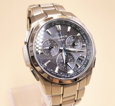 Used CASIO OCEANUS Manta OCW-S1000J-1AJF Titanium Black 2007 Multi Band 5