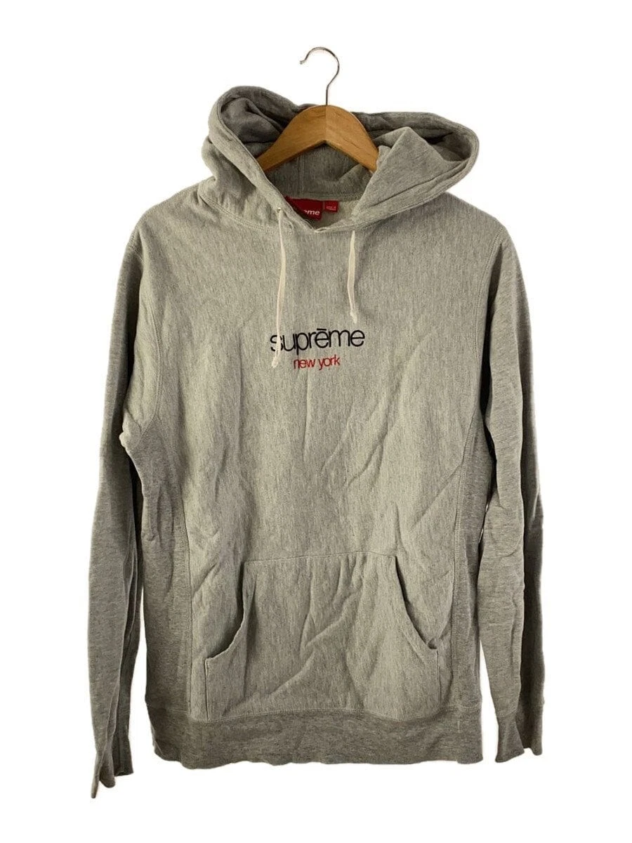 Sweat à capuche Supreme gris M occasion