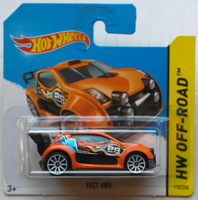 Hot Wheels Fast 4WD Orange Neu/Ovp Auto Car Mattel Hw Spielzeugauto Arancione