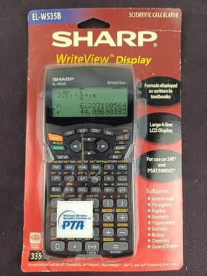 Sharp EL-W535B Scientific Calculator New Sealed WriteView Display