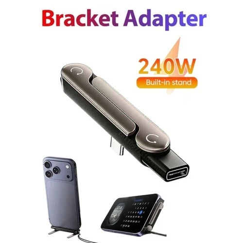 Type C Phone Charging Bracket Adapter Stand Holder 240W OTG USB-C For Mobile