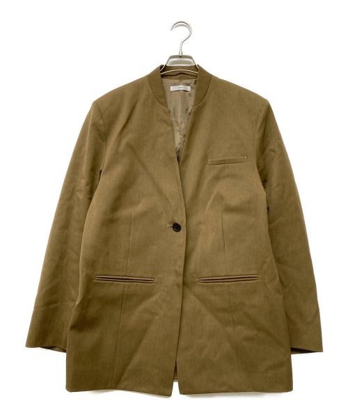 digne                    collarless jacket olive - image 1