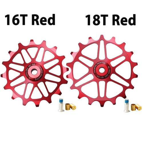 Jeu De Poulies De Dérailleur 10T – Roulement Céramique, Rouge, Pour Vélo, NEUF