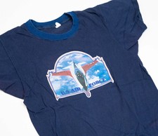 True Vintage USAF 70s Single Stitch Air Force Ringer S F-16 Fighting Falcon