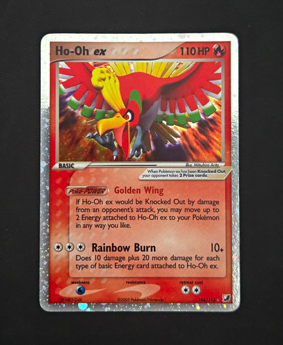 Ho-Oh ex 104/115 EX Unseen Forces Holo Rare 2005 English (LP)