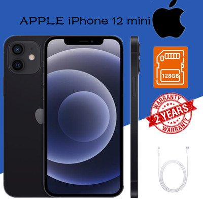 NEU Apple iPhone 12 mini - 128GB -Schwarz (Ohne Simlock) (Dual-SIM) Versiegelte
